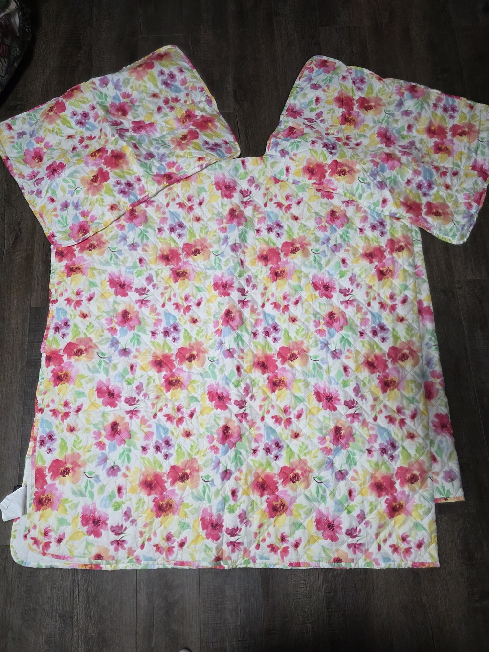 Kingston Floral Bedding Full Size in Pink, Yellow and White